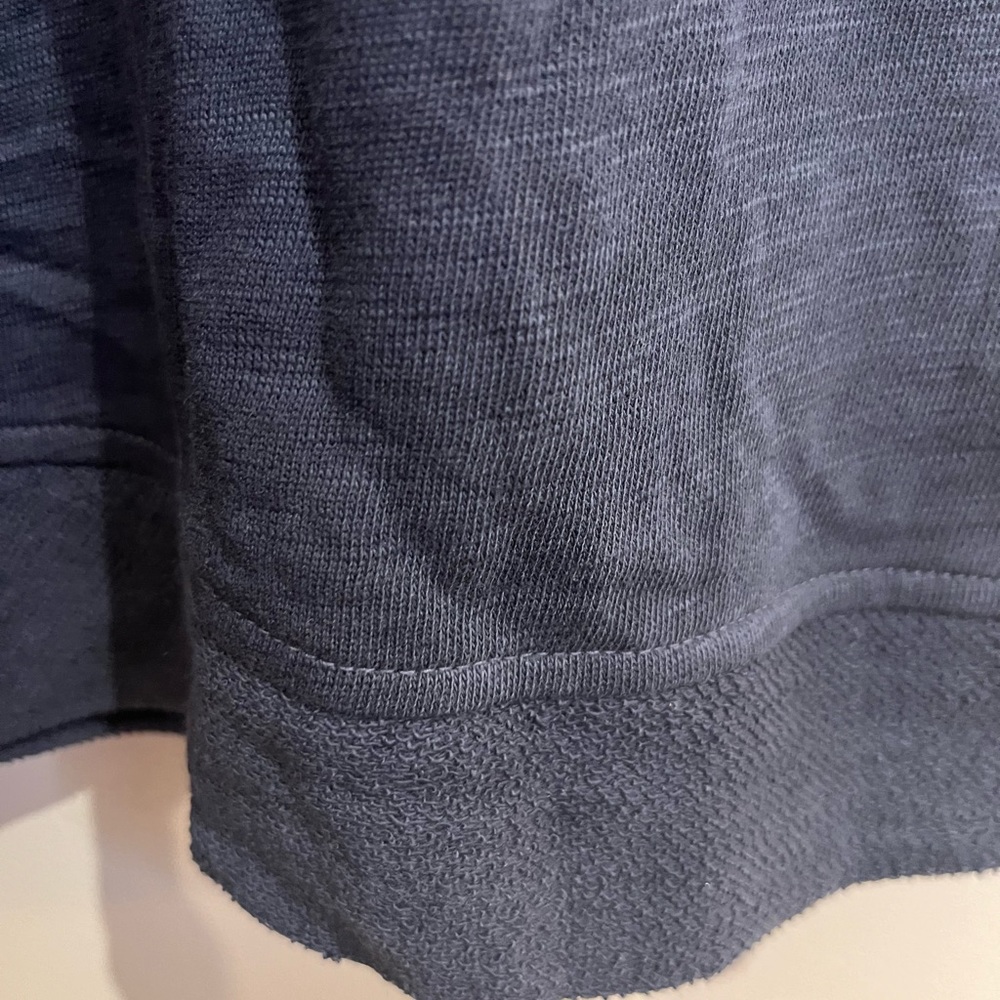 Haven well within oversized Turtleneck sweatshirt size medium navy NWT - Picture 5 of 6